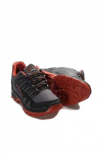 Hakiki Deri Unisex Outdoor Bot 117Sxa5550 Gri Turuncu