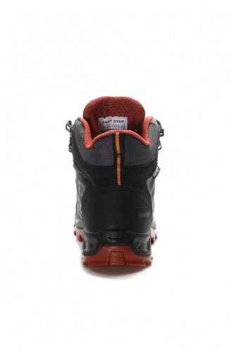 Hakiki Deri Unisex Outdoor Bot 117Sxa5551 Gri Turuncu
