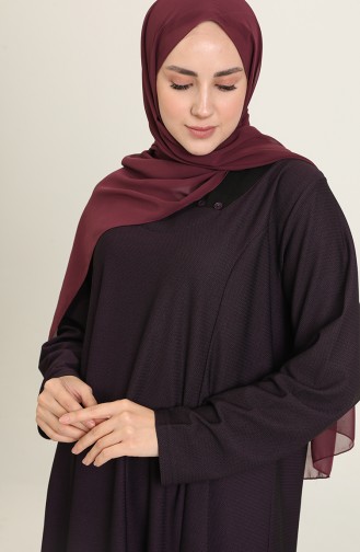 Lila Hijab Kleider 8149-04