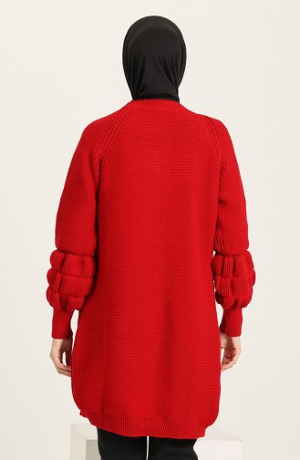 Rot Strickjacke 10204-01