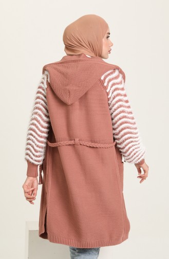 Beige-Rose Strickjacke 10293-03