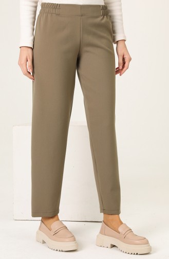 Pantalon Taille élastique 2034-12 Vert Khaki Clair 2034-12