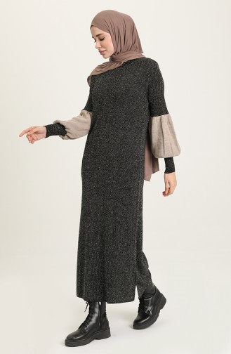 Black Hijab Dress 8291-03