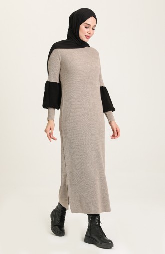 Mink Hijab Dress 8291-04