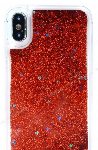 İphone X Xs Sulu Kırmızı Rubber Kılıf