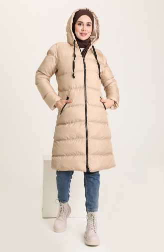 Beige Winter Coat 6032-03