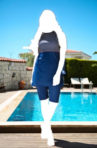 Maillot de Bain Hijab Bleu Marine 137