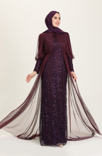 Habillé Hijab Plum 5346A-02