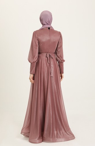 Beige-Rose Hijab-Abendkleider 5672-08