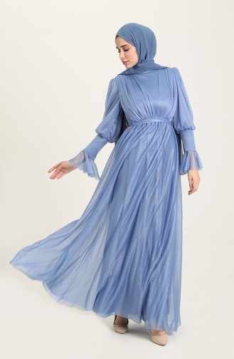 Habillé Hijab Bleu Glacé 5367-25