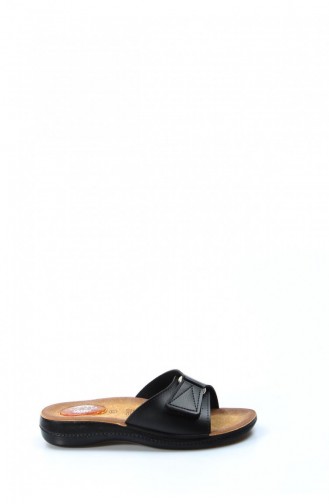 Black Summer Slippers 001ZAELISPOLY.Siyah