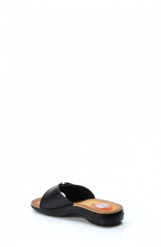 Black Summer Slippers 001ZAELISPOLY.Siyah