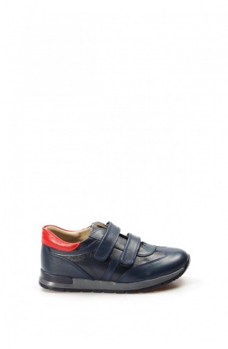 Navy Blue Children`s Shoes 006FA900.Lacivert Kırmızı