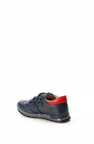 Navy Blue Children`s Shoes 006FA900.Lacivert Kırmızı