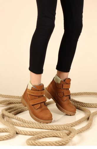 Tan Children`s Shoes 006KFA1001.Taba Nubuk