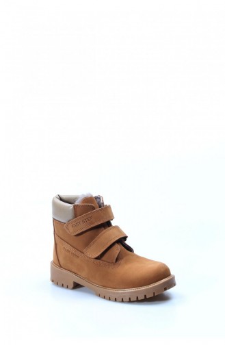 Tan Children`s Shoes 006KFA1001.Taba Nubuk