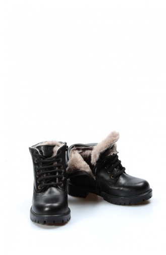 Black Children`s Shoes 006KFA1002.Siyah