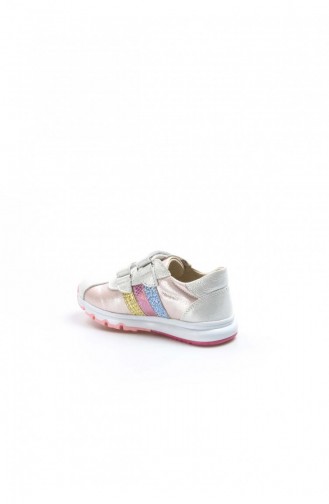 Pink Children`s Shoes 006PA800.Gümüş Pembe