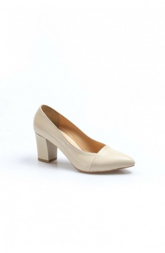 Beige High-Heel Shoes 064ZA795.Bej