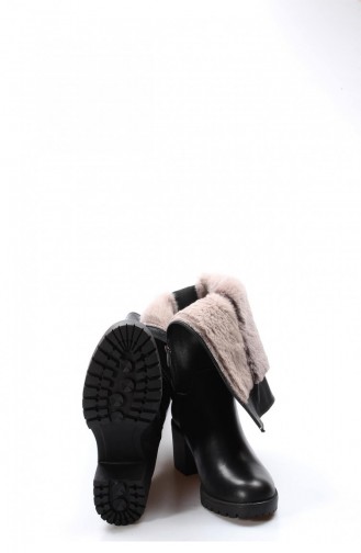 Black Boots 407KZA2114.Siyah