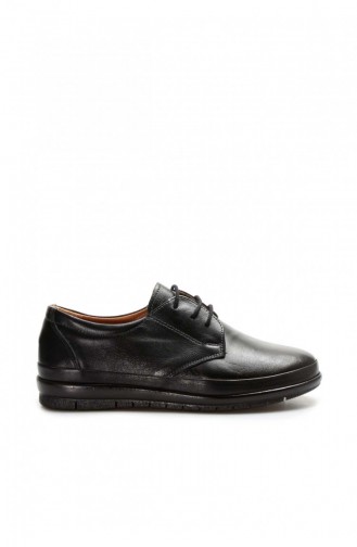 Black Casual Shoes 614ZA248.Siyah