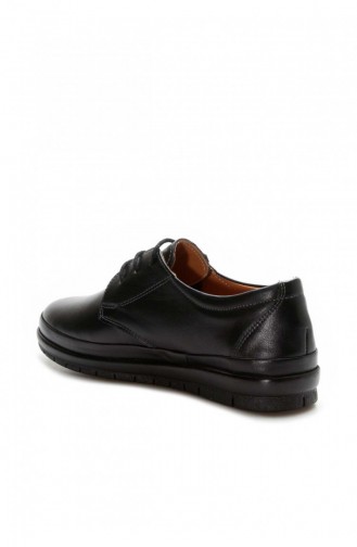 Black Casual Shoes 614ZA248.Siyah