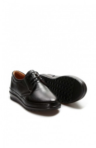 Black Casual Shoes 614ZA248.Siyah