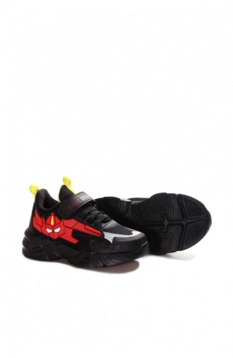 Red Children`s Shoes 615XCA023.Siyah Kırmızı Anorak
