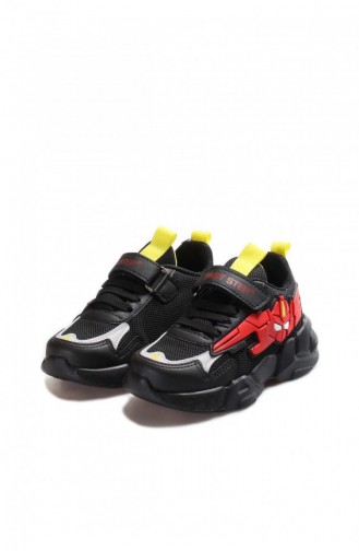 Chaussures Enfant Rouge 615XCA023.Siyah Kırmızı Anorak