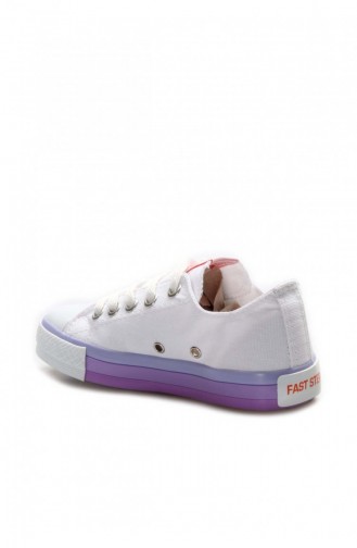 White Children`s Shoes 620FA0315.Beyaz