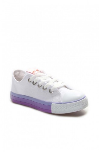 White Children`s Shoes 620FA0315.Beyaz