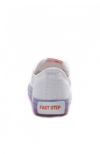 White Children`s Shoes 620FA0315.Beyaz