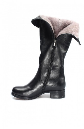 Schwarz Stiefel 757KZA5111.Siyah