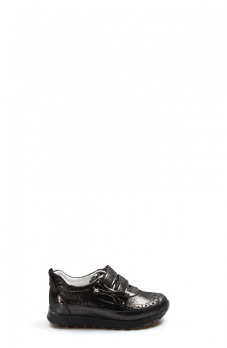 Brown Children`s Shoes 837PA03.Çelik Simli