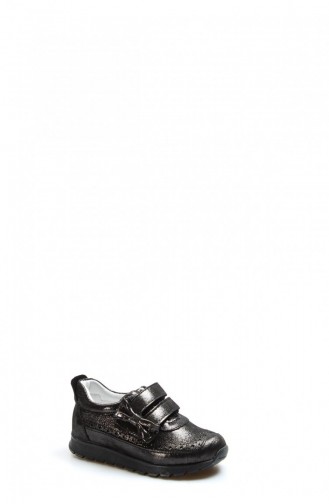 Brown Children`s Shoes 837PA03.Çelik Simli