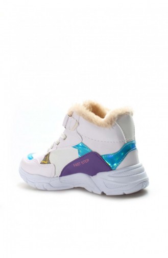 Türkis Kinderschuhe 868SPXCA053.Beyaz Turkuaz Lila