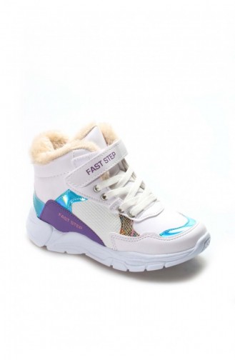 Türkis Kinderschuhe 868SPXCA053.Beyaz Turkuaz Lila
