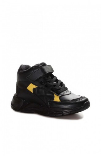 Yellow Children`s Shoes 868SPXCA053.Siyah Sarı