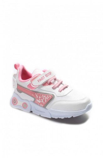 Pink Children`s Shoes 994XCA001.Beyaz Pembe