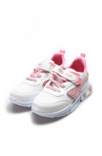 Pink Children`s Shoes 994XCA001.Beyaz Pembe