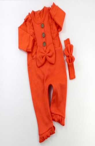 Orange Baby Overalls 0004-07