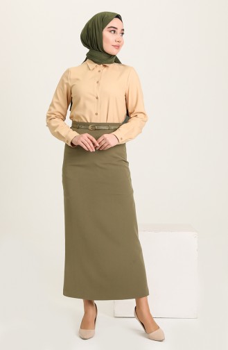 Khaki Skirt 2228-04