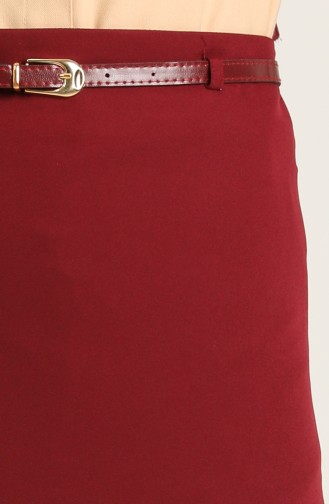 Claret Red Skirt 2228-05