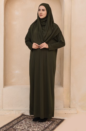 Khaki Prayer Dress 1200-04