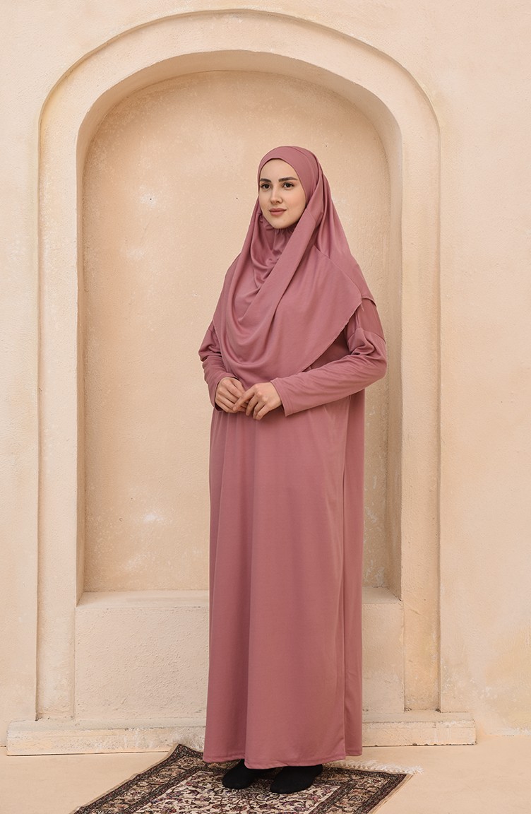 jilbab rose pale