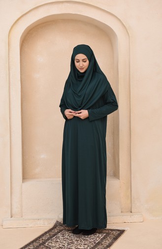 Emerald Green Prayer Dress 1200-11