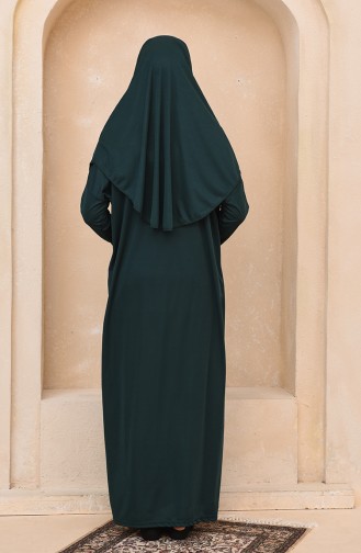 Emerald Green Prayer Dress 1200-11