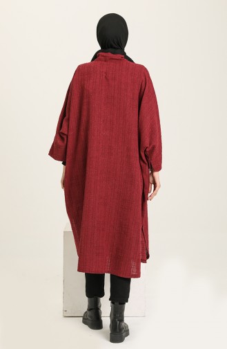 Claret red Poncho 1033-02