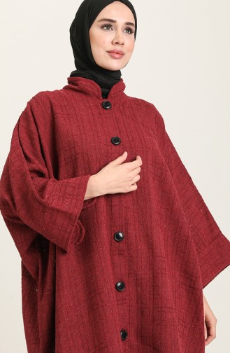 Claret red Poncho 1033-02