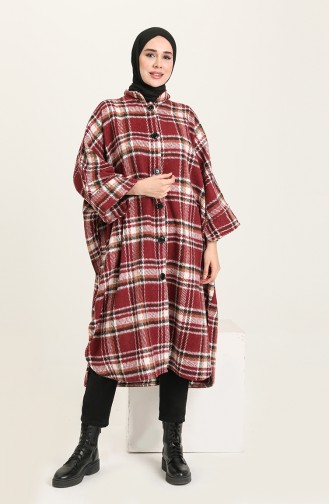 Claret Red Poncho 1034-02